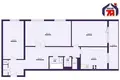 Wohnung 3 Zimmer 75 m² Wilejka, Weißrussland