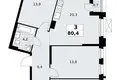 Wohnung 3 zimmer 80 m² Kommunarka, Russland