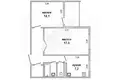 2 room apartment 49 m² Muchaviecki sielski Saviet, Belarus