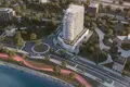 Complejo residencial New residence Samana Lake Views with swimming pools and lounge areas close to a highway, Production City, Dubai, UAE