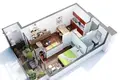 Студия 2 комнаты 40 м² Тбилиси, Грузия