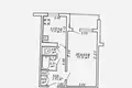 Wohnung 1 zimmer 35 m² Minsk, Belarus