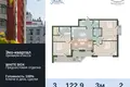 3 room apartment 123 m² Kaliningrad, Russia