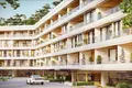 Residential complex New residence with swimming pools and around-the-clock security in a prestigious area, near the marina and the promenade, Fethiye, Turkey