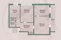 Apartamento 3 habitaciones 61 m² Minsk, Bielorrusia