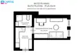 Mieszkanie 1 pokój 37 m² Wilno, Litwa