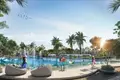 Complejo residencial New residence Mykonos with a beach and lounge areas, Damac Lagoons, Dubai, UAE
