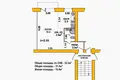 Квартира 1 комната 31 м² Кобрин, Беларусь