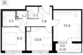 Appartement 2 chambres 53 m² Moscou, Russie