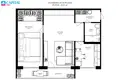 Appartement 2 chambres 44 m² Vilnius, Lituanie