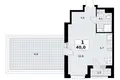 Wohnung 1 zimmer 40 m² Kommunarka, Russland