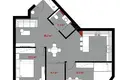 2 bedroom apartment 71 m² Tbilisi, Georgia