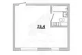 1 room apartment 32 m² Kobryn, Belarus