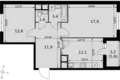 Квартира 2 комнаты 61 м² Развилка, Россия