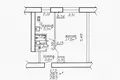 1 bedroom apartment 29 m² Babruysk, Belarus