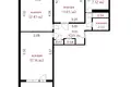 Mieszkanie 3 pokoi 65 m² Mińsk, Białoruś