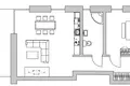 Квартира 2 комнаты 51 м² Каунас, Литва