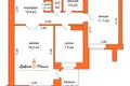 Appartement 2 chambres 54 m² Minsk, Bélarus