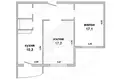 Appartement 2 chambres 59 m² Muchaviecki sielski Saviet, Bélarus