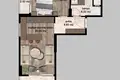 Квартира 1 комната 43 м² Мезитли, Турция
