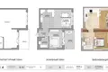 Квартира 1 комната 61 м² Минск, Беларусь