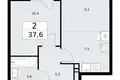 Квартира 2 комнаты 38 м² район Внуково, Россия