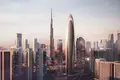 Wohnkomplex New high-rise Mercedes Benz Residence with swimming pools in the center of Downtown Dubai, UAE
