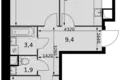 Квартира 2 комнаты 59 м² Развилка, Россия