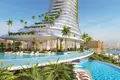 Kompleks mieszkalny Como Residences — tall residential complex by Nakheel with artificial lakes and sandy beach in Palm Jumeirah, Dubai