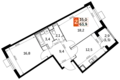 Квартира 2 комнаты 64 м² Развилка, Россия