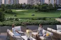 Residential complex New Golf Dale Residence with a golf course, swimming pools, and a clubhouse, Emaar South, Dubai, UAE