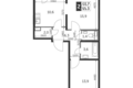 Квартира 2 комнаты 55 м² район Некрасовка, Россия