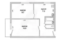 Квартира 2 комнаты 40 м² Брест, Беларусь