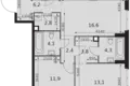 Appartement 3 chambres 74 m² Moscou, Russie