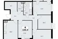 4 room apartment 101 m² South-Western Administrative Okrug, Russia