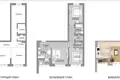 4 room apartment 66 m² Minsk, Belarus