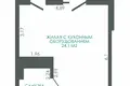 Studio apartment 1 bedroom 33 m² Kopishche, Belarus