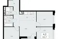 4 room apartment 66 m² poselenie Sosenskoe, Russia