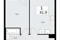 1 room apartment 42 m² Troitsk, Russia
