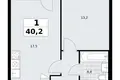 Квартира 1 комната 40 м² район Троицк, Россия