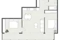 Квартира 2 комнаты 44 м² Клайпеда, Литва