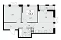 Mieszkanie 3 pokoi 54 m² poselenie Sosenskoe, Rosja