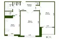 Mieszkanie 2 pokoi 51 m² Mińsk, Białoruś