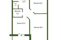 Appartement 2 chambres 62 m² Lida, Bélarus