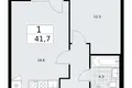 Wohnung 1 zimmer 42 m² Troizk, Russland