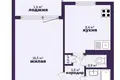 Mieszkanie 1 pokój 32 m² Soligorsk, Białoruś