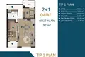 1 bedroom apartment 83 m² Mediterranean Region, Turkey