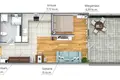 Квартира 1 комната 40 м² Вильнюс, Литва