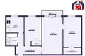 3 room apartment 56 m² Salihorsk, Belarus