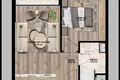 1 bedroom apartment 49 m² Mezitli, Turkey
